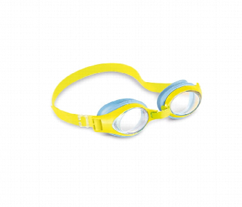 Express Delivery - Intex Play Junior Goggles 3 To 8 Anti Fog Yellow Blue - ID 7160003