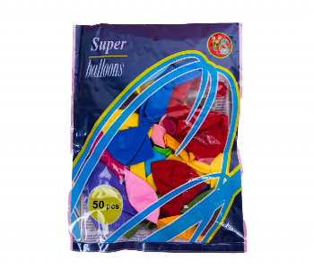 Express Delivery - Party Balloons 50Pcs Assorted Latex 110017 Air Or Helium - ID 7160109