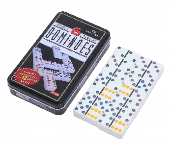 Express Delivery - Classic 28 Tile Domino Colored Dots 110039 - ID 7160112