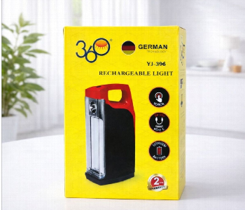 Express Delivery - 360 Degree Yj 396 Rechargeable Light German Technology Led Torch Emergency Light Usb Type C Red And Black - ID 7160185