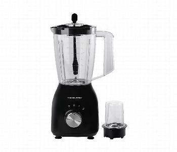 Express Delivery - Hamilton Ht3303 2 In 1 Juicer Blender 400W With Grinder Jar Black - ID 7160318