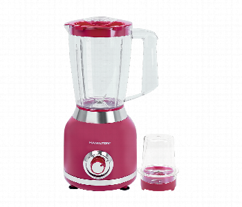 Express Delivery - Hamilton Ht3337Jb 600W 2 In 1 Juicer Blender With Grinder Jar Rose - ID 7160322