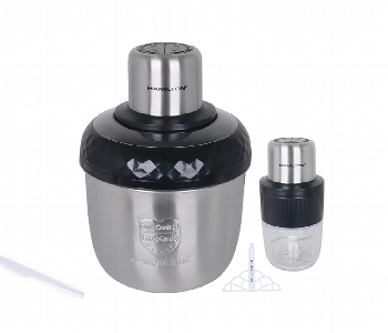 Express Delivery - Hamilton 3 In 1 Food Chopper Mixer Ht3812Ch 500W Black And Silver - ID 7160456
