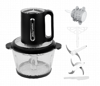 Express Delivery - Hamilton 3 In 1 Food Chopper Mixer Ht3816Ch 500W Black - ID 7160461