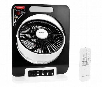 Express Delivery - Hamilton Fan Ht7093 12 Inch Rechargeable Led Light Black - ID 7160535