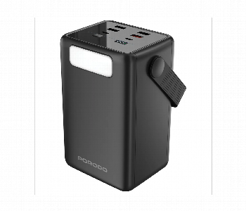 Porodo Lara 80000Mah Power Bank 20W Fast Charging Portable Battery With Flashlight For Travel Emergency Front View - ID 7160670