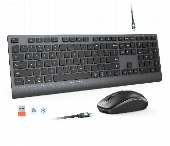 Express Delivery - Meetion Keyboard Mouse Combo C2000 3800Dpi Wireless Black - ID 7160749