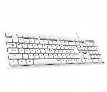 Express Delivery - Meetion Keyboard Mt K300 Usb Silent Wired White - ID 7160764