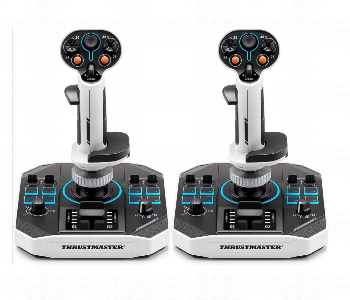 Express Delivery - Thrustmaster Sol R Flightstick Duo 2960939 6Dof Control Black And White - ID 7160969