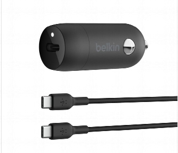 Express Delivery - Belkin Boostcharge Usb C Pd Car Charger 30W With 1M Usb C Cable Cca004Bt1Mbk B6 - ID 7160996
