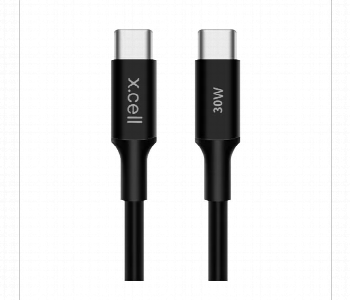 Express Delivery - Xcell 30W Usb C To Usb C Cable 1M Black Braided - ID 7161825