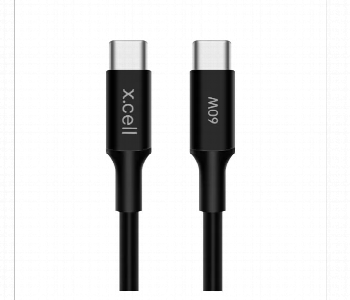 Express Delivery - Xcell 60W Usb C To Usb C Cable 1M Black Braided - ID 7161832