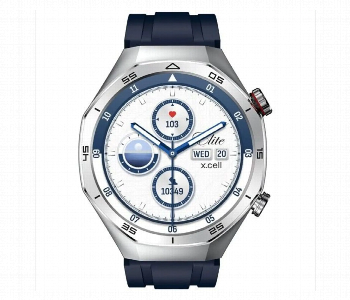 Express Delivery - Xcell Elite7 Smart Watch Gunframe With Blue Silicon Strap - ID 7161849