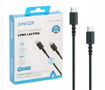 Express Delivery - Anker Powerline Selectplus Usb C Cable 3Ft 100W Fast Charge Black - ID 7161972