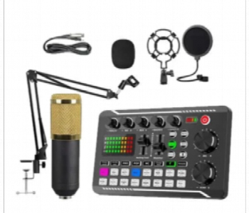 Express Delivery - V10 Live Sound Card Condenser Microphone Kit Bundle - ID 7161980