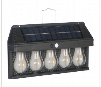 Express Delivery - Solar Wall Light 5 Bulbs Motion Sensor Outdoor - ID 7162131