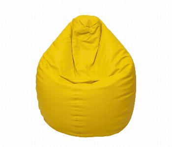 Express Delivery - Lazy Panda Yellow Eco Leather Comfortable Bean Bag Xxxl - ID 7162228