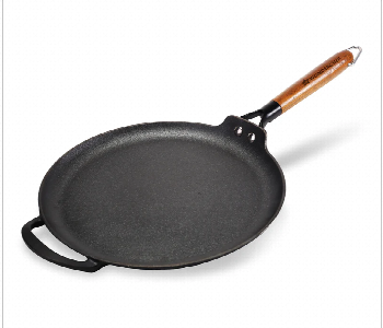 Express Delivery - Wonderchef 63155059 Ferro 30Cm Cast Iron Dosa Tawa - ID 7162336
