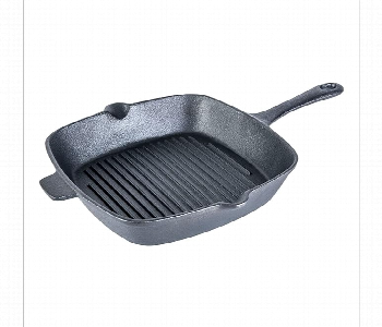 Express Delivery - Wonderchef 63153473 Forza 26Cm Cast Iron Grill Pan Pre Seasoned - ID 7162341
