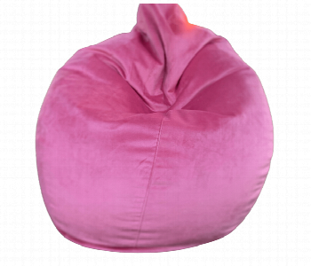 Express Delivery - Lazy Panda Pink Velvet Bean Bag Xl - ID 7162379