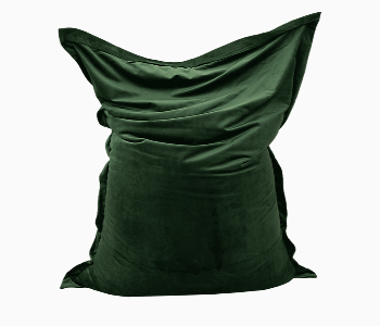 Express Delivery - Lazy Panda Green Velvet Giant Bean Bag - ID 7162383