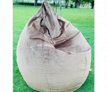 Express Delivery - Lazy Panda Grey Velvet Bean Bag Xxl - ID 7162389