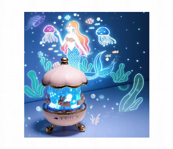 Express Delivery - Kids Night Projector Lamp With Music Starry Sky Projection Small Night Light With Bluetooth Audio Speaker - ID 7162401