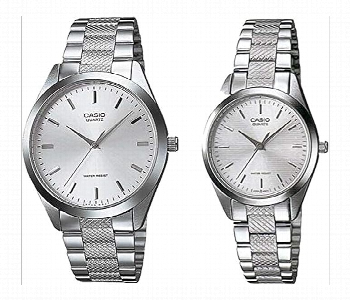 Express Delivery - Casio Mtp Ltp V001D 7Budf Couple Wristwatch Men And Women Stainless Steel Strap - ID 7162496