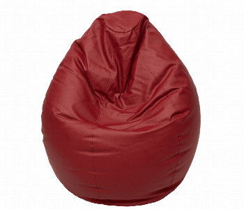 Express Delivery - Lazy Panda Kids Bean Bag Maroon Eco Leather - ID 7162582