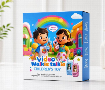 Express Delivery - Kids Walkie Talkie Video Call Walkie Talkie For Kids With Camera Screen Voice Changer Two Way Communication Toy Pink - ID 7162668
