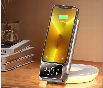 Express Delivery - Mcdodo Mg Wireless Charger 15W Clock Alarm Display White - ID 7162725