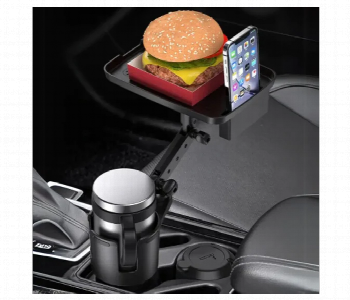 Express Delivery - Car Cup 2 In 1 Storage Holder Expander Tray 360 Rotating Adjustable - ID 7162731