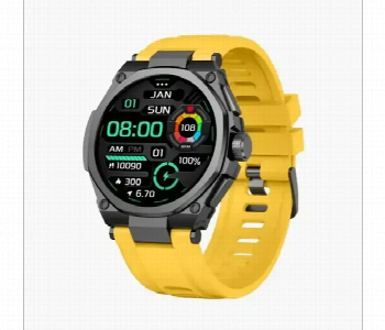 Express Delivery - Green Lion Grand Smart Watch Yellow Bluetooth Call - ID 7162789
