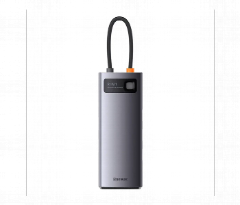 Express Delivery - Baseus Metal Gleam 8 In 1 100W Usb C Hub Adapter - ID 7162980