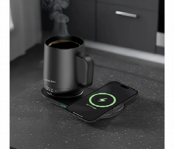 Express Delivery - Lepresso Smart Heating Mug Black 4000Mah Display Leak Proof Design - ID 7163215