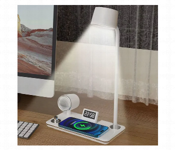 Express Delivery - Generic Led Desk Lamp 15W Wireless Charger Touch Control White - ID 7163407
