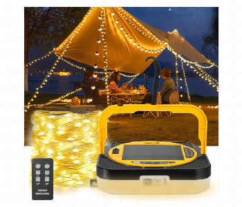 Express Delivery - Camping Light String Solar Type C Rechargeable Ipx6 Waterproof Rating - ID 7163446