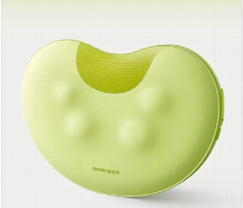 Express Delivery - Repor Bean Massage Cushion 2600Mah Heat Soft Skin Friendly Fabric Green - ID 7163486