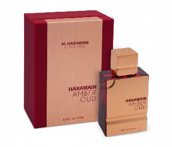 Express Delivery - Haramain Amber Oud Ruby Edition 60Ml Eau De Parfum Unisex - ID 7163535
