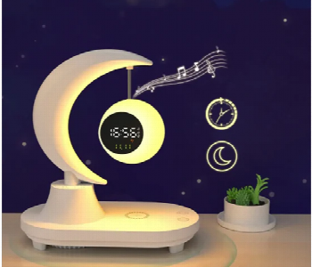 Express Delivery - Bluetooth Moon Lamp Bt5.0 Speaker Clock 2000Mah Led Wireless - ID 7163548