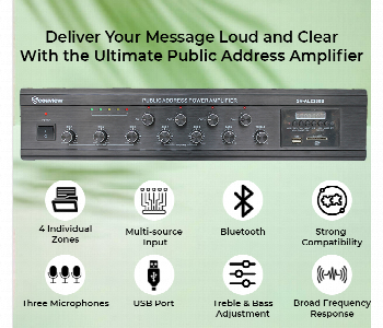 Express Delivery - Secuview 280W Public Address Amplifier Sv Al2280B With Clear Sound - ID 7163581