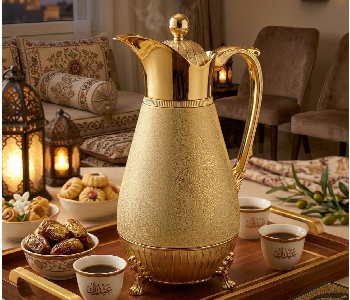 Express Delivery - Marble Matte Golden Touch Jug 1L - ID 7163634