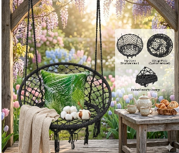 Express Delivery - Foldable Outdoor Relax Swing Chair - ID 7163638