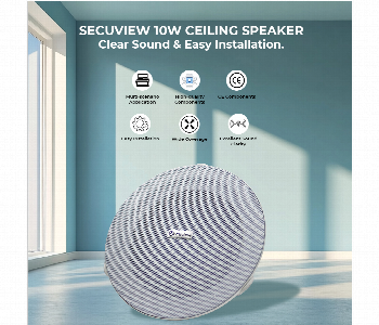 Express Delivery - Secuview 10W Ceiling Speaker Sv Cht610W Clear Sound And Easy Installation - ID 7163652