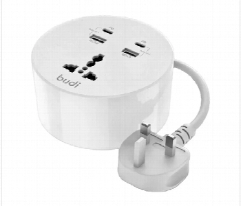 Express Delivery - Budi Qc 3.0 18W Home Charger Type C Uk Plug 2 Usb Ports - ID 7163680