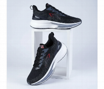 Express Delivery - Mesh Running Shoes For Casual Everyday Comfort  Size 8 Black Color - ID 7163683