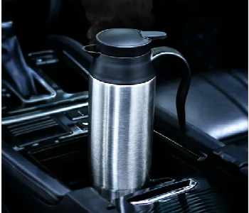 Express Delivery - Portable Car Travel Electric Kettle 750Ml 12V Steel - ID 7163724