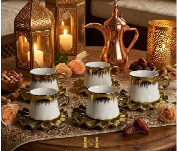 Express Delivery - Decorative Cup Set With Unique Saucer - ID 7163799