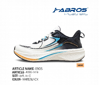 Express Delivery - Abros Eros Mens Running Shoes White Black Size 7 - ID 7163801