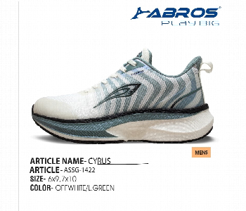 Express Delivery - Abros Cyrus Men Mesh Running Shoes Off White Light Green Size 8 And 10 - ID 7163829